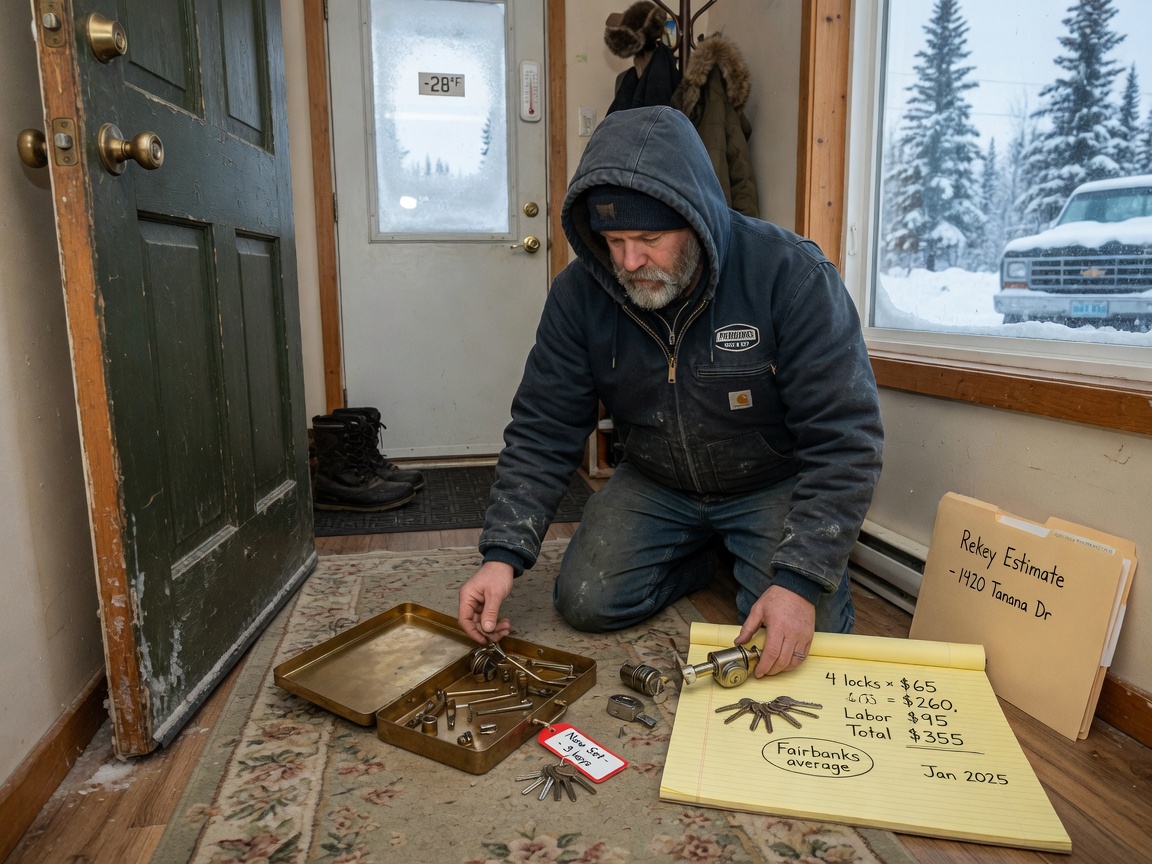 Average Cost To Rekey Locks For A Fairbanks Home